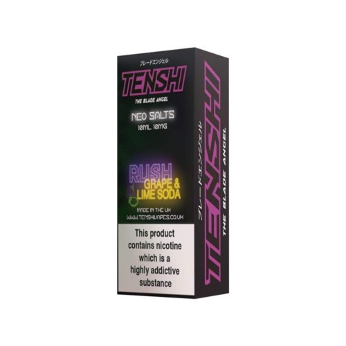 Tenshi Rush Grape & Lime Soda Nic Salt 10...