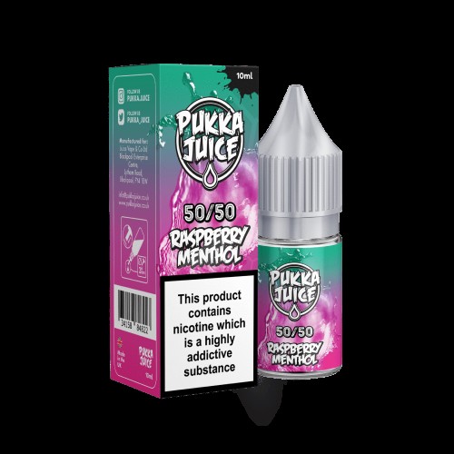 Pukka Juice Raspberry Menthol Nic Salt 10ml