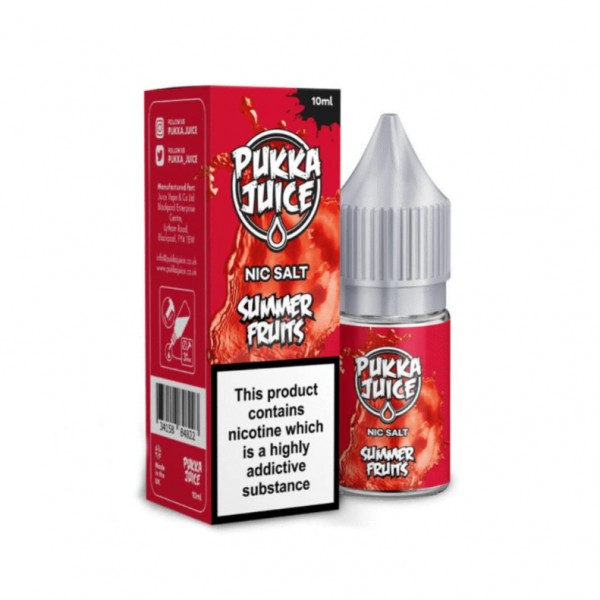 Pukka Juice Summer Fruits Nic Salt 10ml