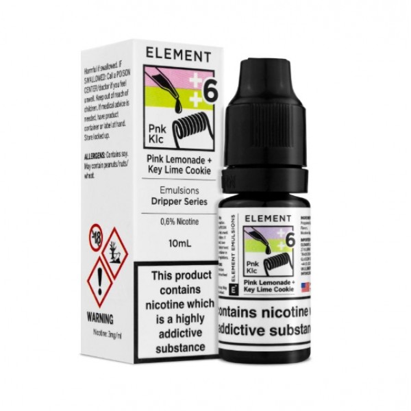 Element Emulsions Pink Lemonade & Key Lime Cookie E-liquid 10ml