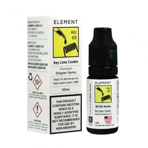 Element Dripper Key Lime Cookie E-liquid 10ml