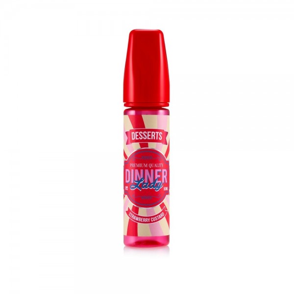 Dinner Lady Strawberry Custard Shortfill E-liquid 50ml