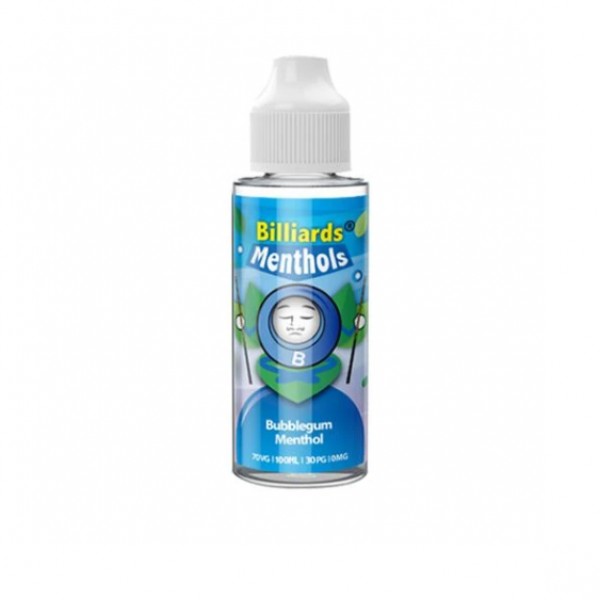 Billiards Menthol Range 70VG/30PG Shortfill 100ml