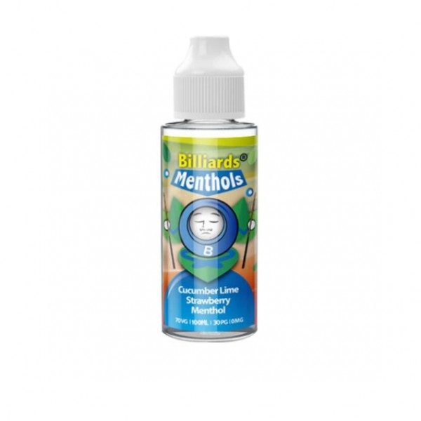 Billiards Menthol Range 70VG/30PG Shortfill 100ml