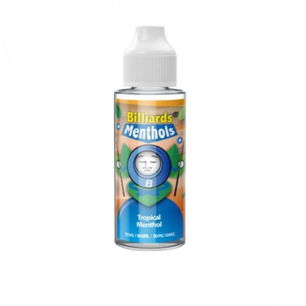 Billiards Menthol Range 70VG/30PG Shortfill 100ml