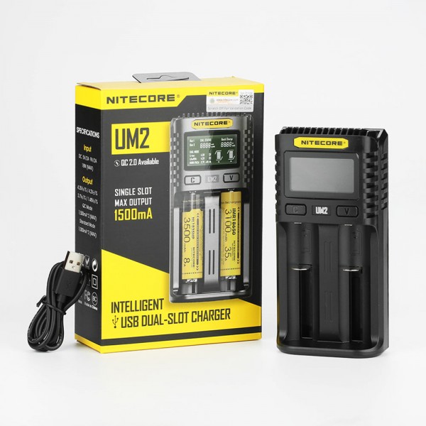 Nitecore UM2 Digital LCD Battery Charger