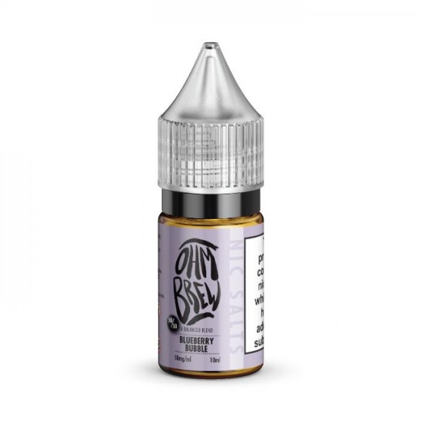 Ohm Brew Blueberry Bubblegum Nic Salt 10ml