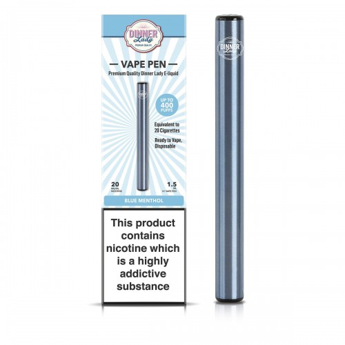 Dinner Lady Blue Menthol Disposable Vape Pen