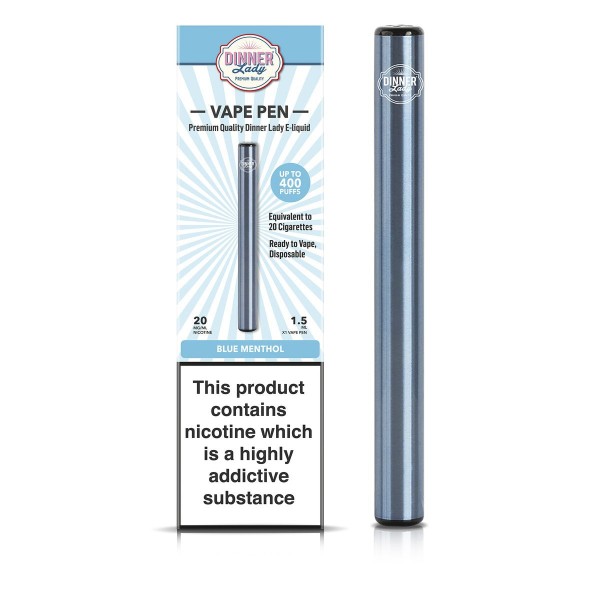 Dinner Lady Blue Menthol Disposable Vape Pen