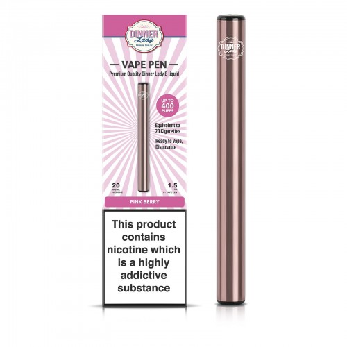 Dinner Lady 400 Puffs Pink Berry Disposable V...