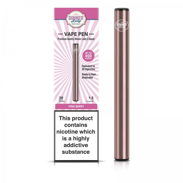 Dinner Lady 400 Puffs Pink Berry Disposable Vape Pen