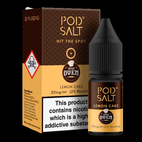 Pod Salt Fusions Lemon Cake Nic Salt 10ml