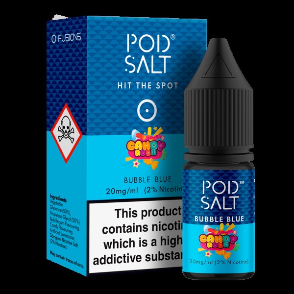 Pod Salt Fusions Bubble Blue Nic Salt 10ml