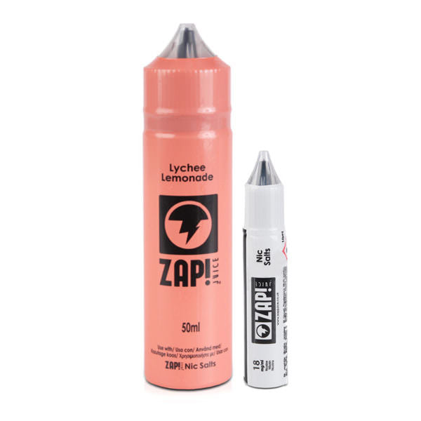 Zap! Juice Lychee Lemonade Shortfill 50ml(Free Nic Salt Included)