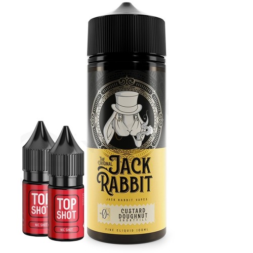 Jack Rabbit Custard Doughnut Shortfill 100ml-...