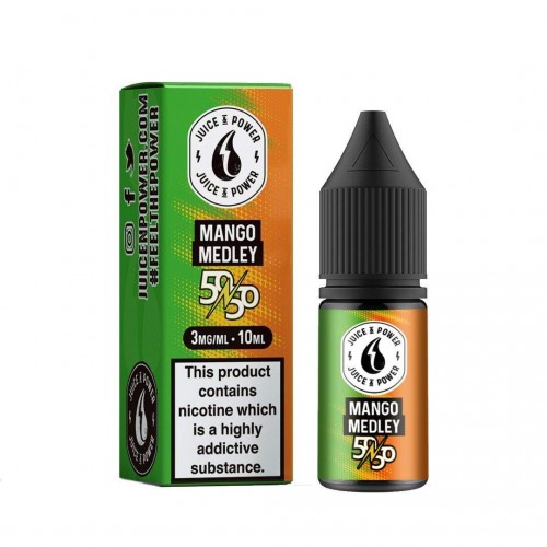 Juice N Power Mango Medley 50/50 E-Liquid 10m...