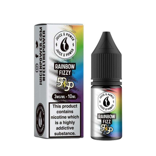 Juice N Power Rainbow Fizzy 50/50 E-Liquid 10...