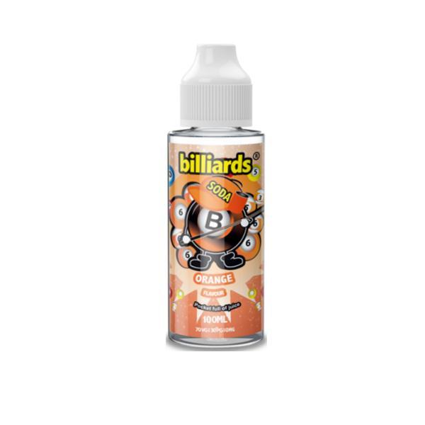 Billiards Soda Range 70VG/30PG Shortfill 100ml