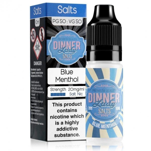 Dinner Lady Blue Menthol Nic Salt 10ml