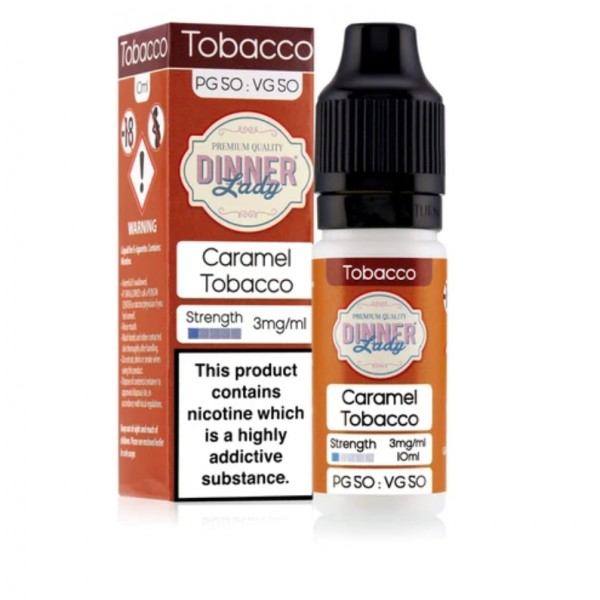 Dinner Lady Tobacco 50/50 Caramel Tobacco E-liquid 10ml