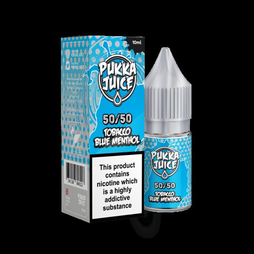 Pukka Juice Tobacco Blue Menthol E-liquid 10m...