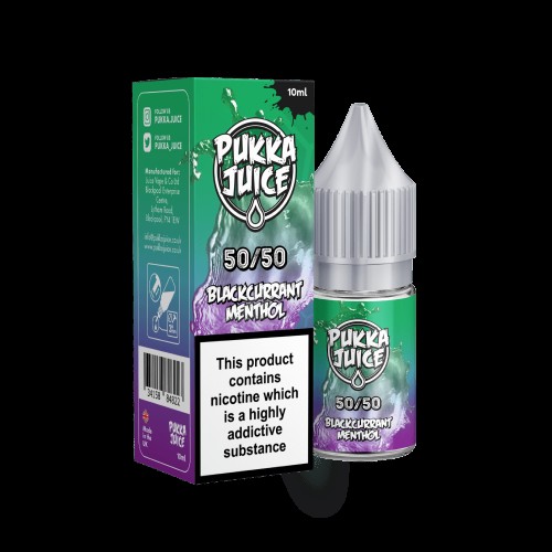 Pukka Juice Blackcurrant Menthol E-liquid 10m...