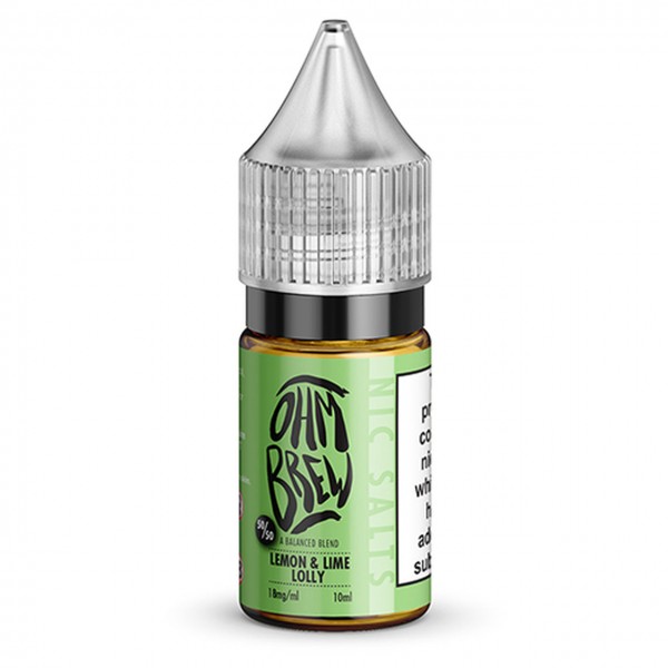 Ohm Brew Lemon and Lime Lolly Nic Salt 10ml