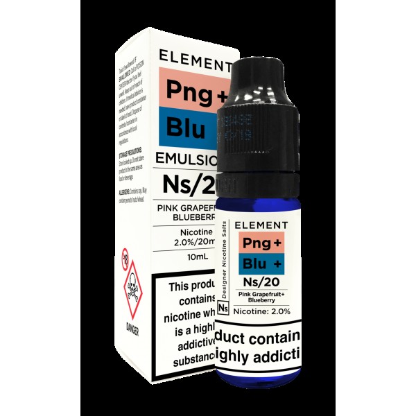 Element NS Pink Grapefruit & Blueberry Nic Salt 10ml