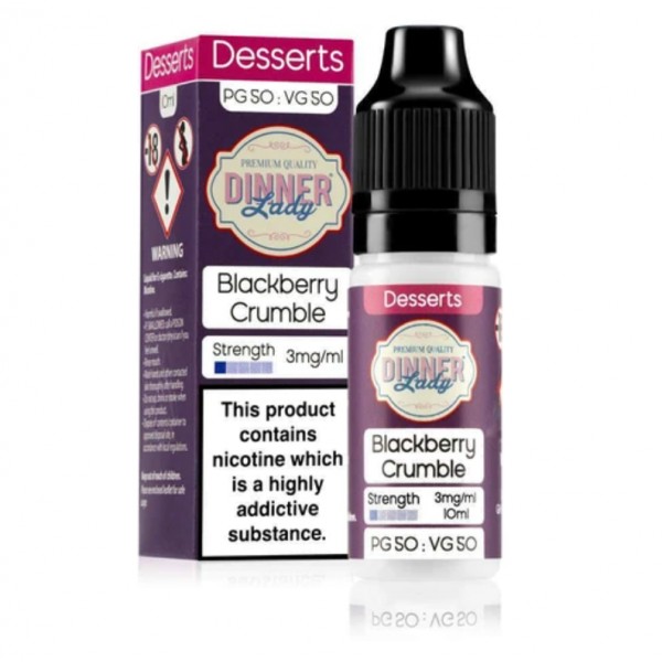 Dinner Lady Desserts 50/50 Blackberry Crumble E-liquid 10ml