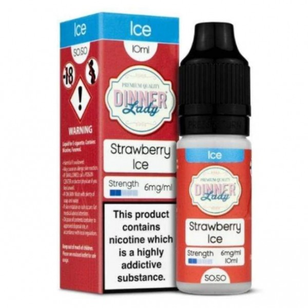 Dinner Lady Ice 50/50 Strawberry Ice E-liquid 10ml