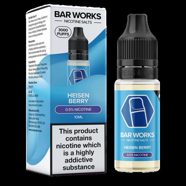 Bar Works Nic Salt E-liquid 10ml