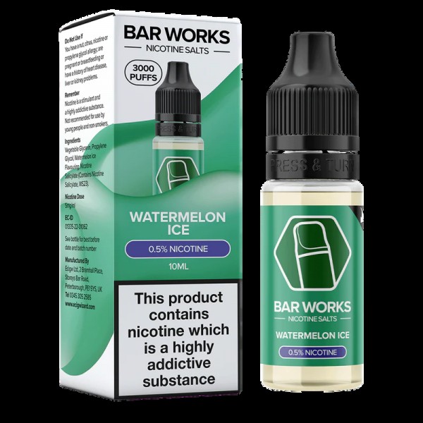 Bar Works Nic Salt E-liquid 10ml