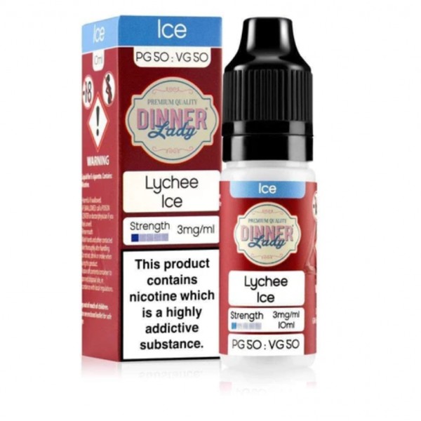 Dinner Lady Ice 50/50 Lychee Ice E-liquid 10ml