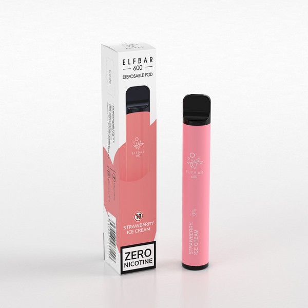 ELF BAR 600 Puffs Disposable Vape 0mg (Nicotine-Free)