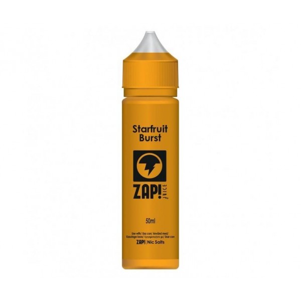 Zap! Juice Starfruit Burst Shortfill E-liquid 50ml (Free Nic Salt Included)