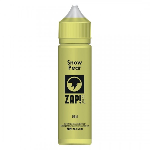 Zap! Juice Snow Pear Shortfill E-liquid 50ml (Free Nic Salt Included)