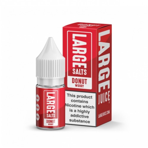 Large Juice Donut Worry Nic Salt 10ml