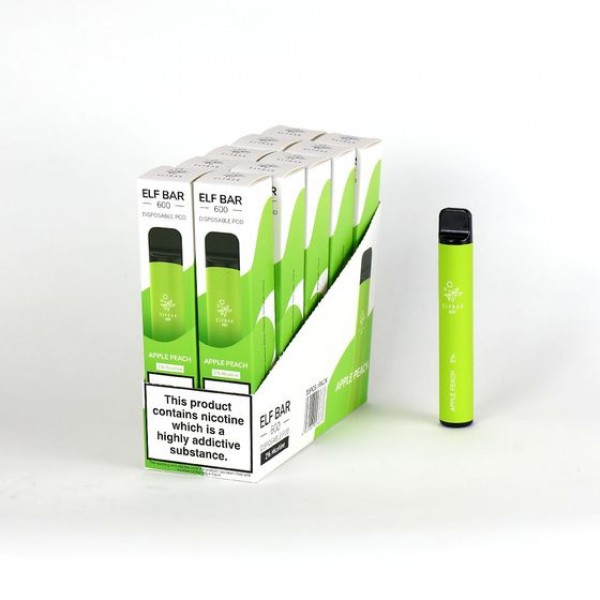 Elf Bar 600 Puffs Disposable Vape 10 PCS