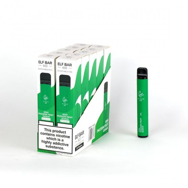 Elf Bar 600 Puffs Disposable Vape 10 PCS